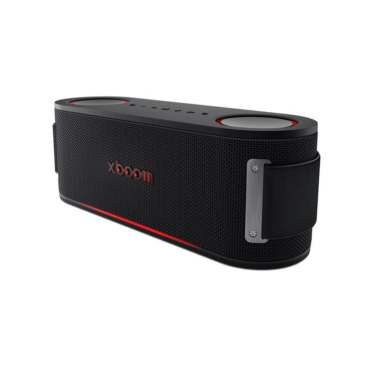 LG xboom Bounce | Haut-parleur portatif - Bluetooth - IP67 - Éclairage AI - Noir-SONXPLUS Rivière-du-Loup