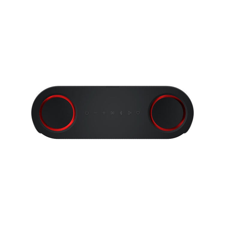 LG xboom Bounce | Haut-parleur portatif - Bluetooth - IP67 - Éclairage AI - Noir-SONXPLUS Rivière-du-Loup