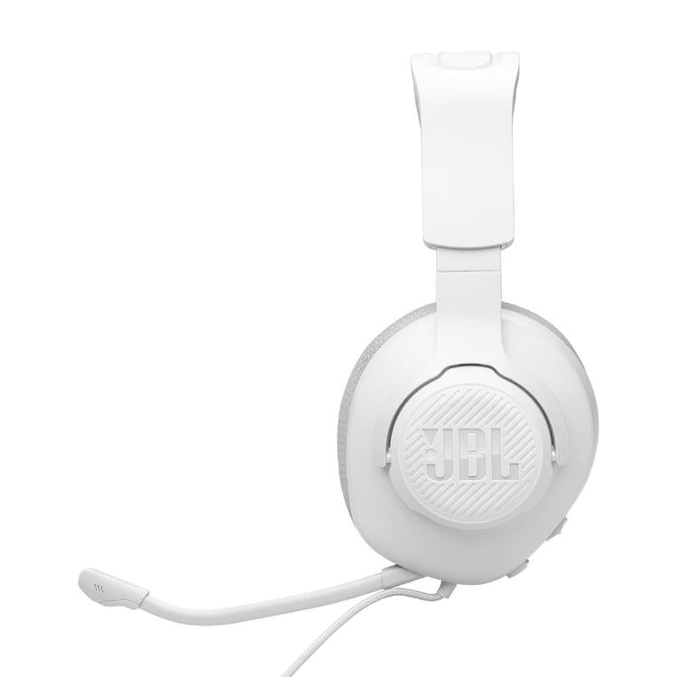 JBL Quantum 100 M2 | Casque de jeu filaire circum-auriculaire - Compatible avec toutes les plateformes - Blanc-SONXPLUS Rivière-du-Loup