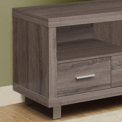 Monarch Specialties I 3250 | Meuble TV - 48" - 3 Tiroirs - Taupe foncé-Rivière-du-Loup
