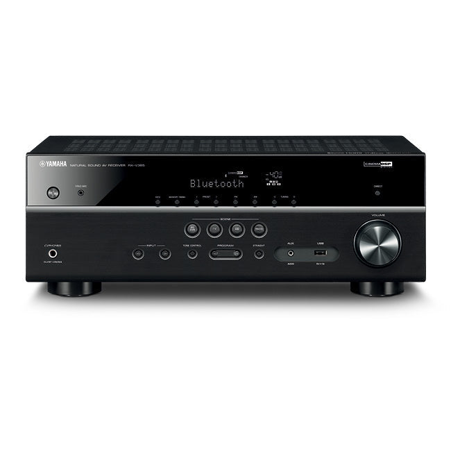 Yamaha RXV385B | Récepteur AV cinéma maison 5.1 Canaux - Bluetooth - 4K - 70W - HDMI - YPAO - Noir-SONXPLUS Rivière-du-Loup