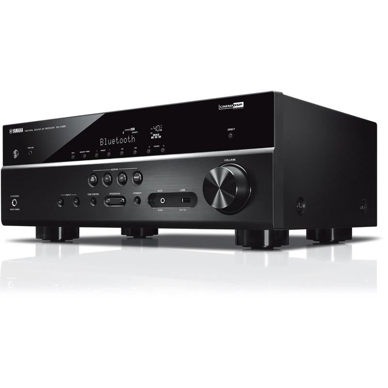 Yamaha RXV385B | Récepteur AV cinéma maison 5.1 Canaux - Bluetooth - 4K - 70W - HDMI - YPAO - Noir-SONXPLUS Rivière-du-Loup