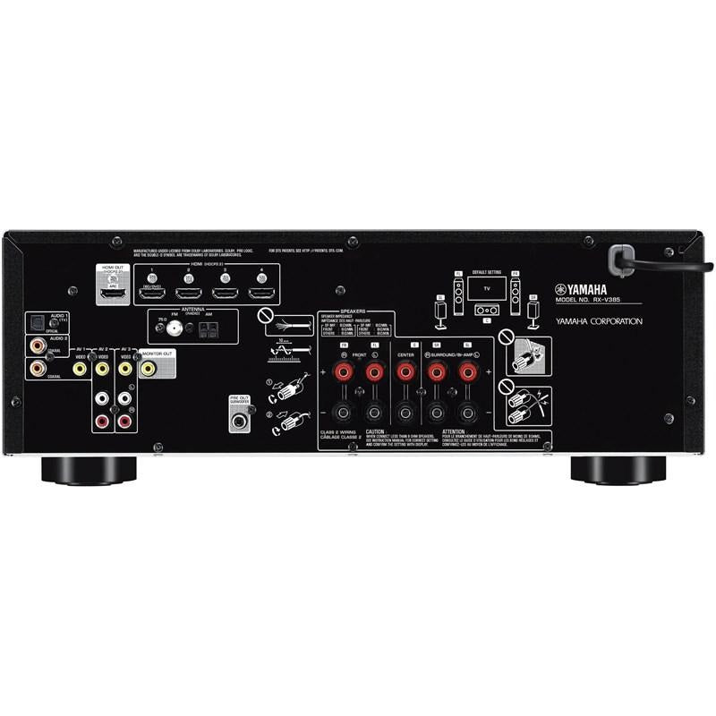 Yamaha RXV385B | Récepteur AV cinéma maison 5.1 Canaux - Bluetooth - 4K - 70W - HDMI - YPAO - Noir-SONXPLUS Rivière-du-Loup