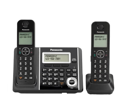 Panasonic KX-TGF342B | Téléphone sans fil - 2 combinés - Répondeur - Noir-SONXPLUS Rivière-du-Loup