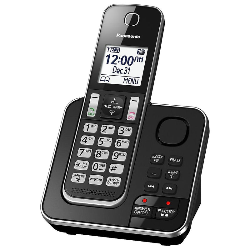 Panasonic KX-TGD392B | Téléphone sans fil - 2 combinés - Répondeur - Noir-SONXPLUS Rivière-du-Loup