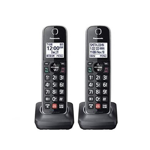 Panasonic KXTGF872B | Combo téléphone sans fil - 1 combiné fixe et 2 combinés sans fil - Répondeur - Noir-SONXPLUS Rivière-du-Loup