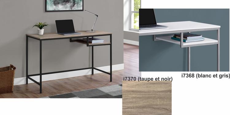 Monarch i7370 | Bureau d'ordinateur - Taupe et Noir-SONXPLUS Rivière-du-Loup