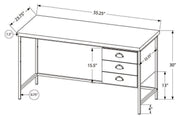 Monarch i7486 | Bureau d'ordinateur - Gris et noir-SONXPLUS Rivière-du-Loup