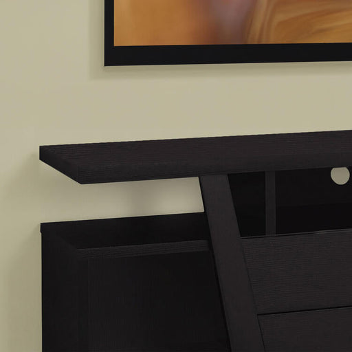 Monarch Specialties I2720 | Meuble TV - 60" - 2 Tiroirs de rangement - Espresso-SONXPLUS Rivière-du-Loup