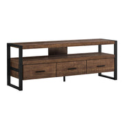 Monarch Specialties I2820 | Meuble TV - 60" - 3 Tiroirs - Brun foncé-SONXPLUS Rivière-du-Loup