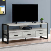 Monarch Specialties I2821 | Meuble TV - 60" - 3 Tiroirs - Gris-SONXPLUS Rivière-du-Loup
