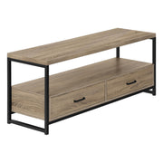 Monarch Specialties I2872 | Meuble TV - 48" - 2 Tiroirs de rangement - Taupe foncé-SONXPLUS Rivière-du-Loup