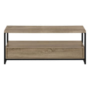 Monarch Specialties I2872 | Meuble TV - 48" - 2 Tiroirs de rangement - Taupe foncé-SONXPLUS Rivière-du-Loup