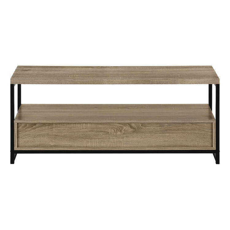 Monarch Specialties I2872 | Meuble TV - 48" - 2 Tiroirs de rangement - Taupe foncé-SONXPLUS Rivière-du-Loup