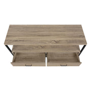 Monarch Specialties I2872 | Meuble TV - 48" - 2 Tiroirs de rangement - Taupe foncé-SONXPLUS Rivière-du-Loup