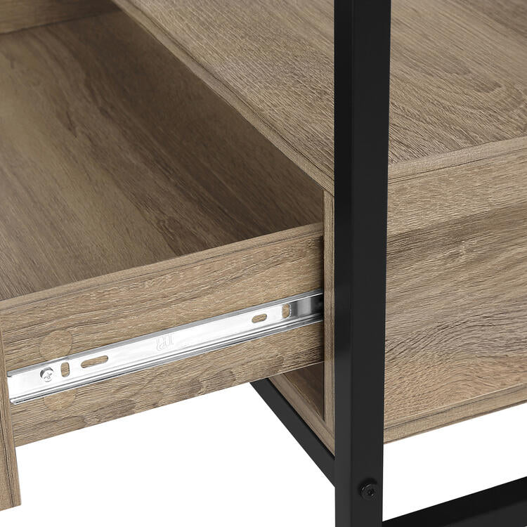 Monarch Specialties I2872 | Meuble TV - 48" - 2 Tiroirs de rangement - Taupe foncé-SONXPLUS Rivière-du-Loup