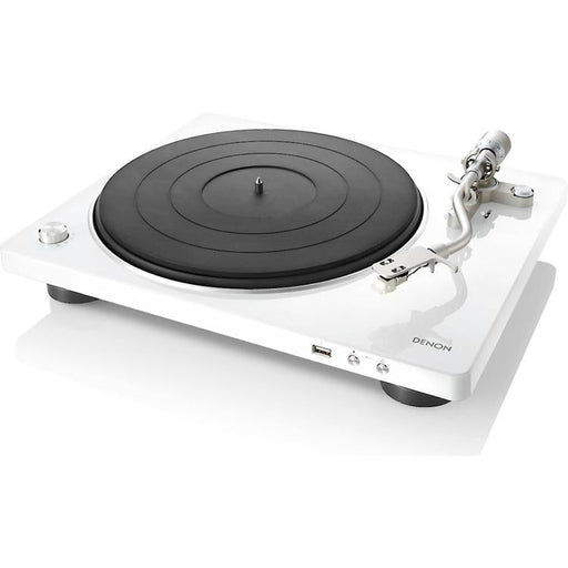 Denon DP-450USB | Table tournante Hi-Fi - Port USB - Bras de lecture en "S" - Blanc-SONXPLUS Rivière-du-Loup