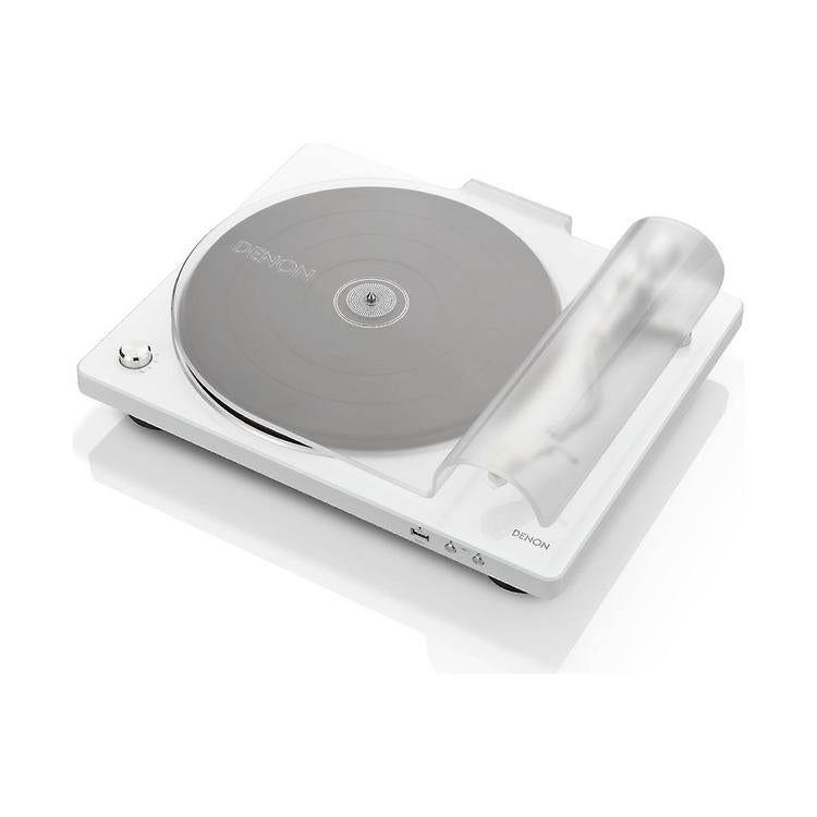 Denon DP-450USB | Table tournante Hi-Fi - Port USB - Bras de lecture en "S" - Blanc-SONXPLUS Rivière-du-Loup