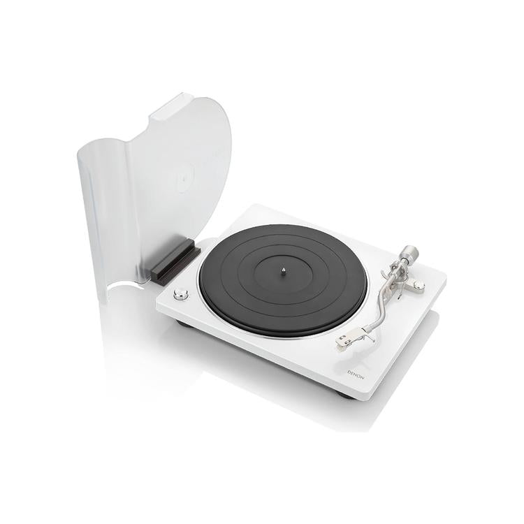 Denon DP-400 | Table tournante Hi-Fi - Capteur automatique de vitesse - Bras de vitesse en "S" - Blanc-SONXPLUS Rivière-du-Loup