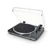 Audio-Technica AT-LP70XBTBS | Table tournante Stéréo - Sans fil - Bluetooth - Entraînement par courroie - Entièrement automatique - Noir/Argent | 02 | Sonxplus Rivière-du-Loup