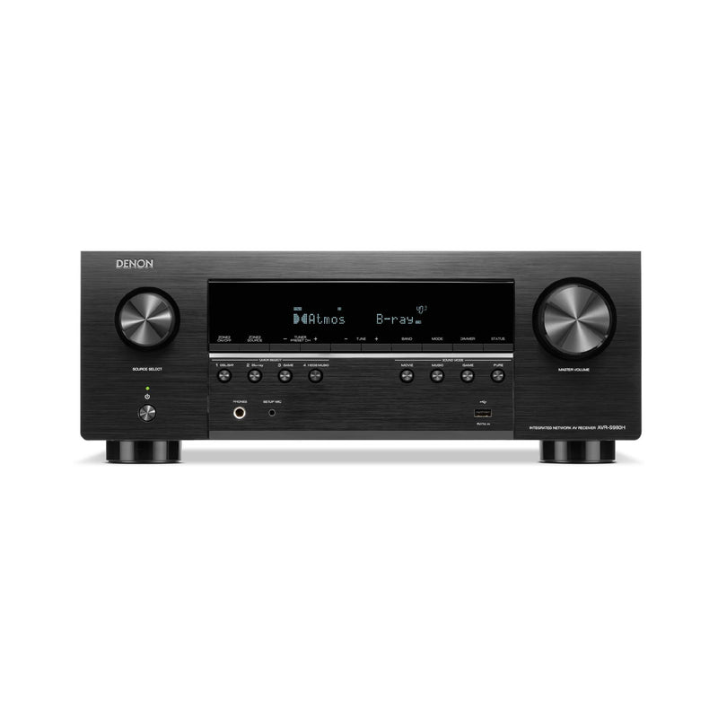 Denon AVR-S980H | Récepteur AV - 7.2 canaux d'amplification - Cinéma maison - 8K - HEOS - Noir | 01 | Sonxplus Rivière-du-Loup