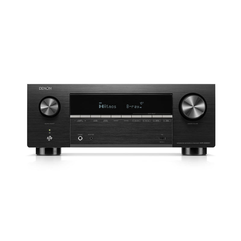 Denon AVRX2900H | Récepteur AV - 7.2 canaux - Cinéma maison - 8K - HEOS - Noir | 01 | Sonxplus Rivière-du-Loup