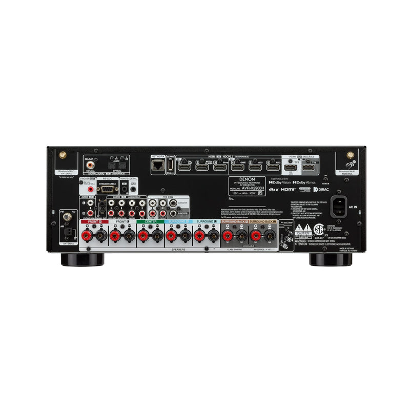 Denon AVRX2900H | Récepteur AV - 7.2 canaux - Cinéma maison - 8K - HEOS - Noir | 03 | Sonxplus Rivière-du-Loup