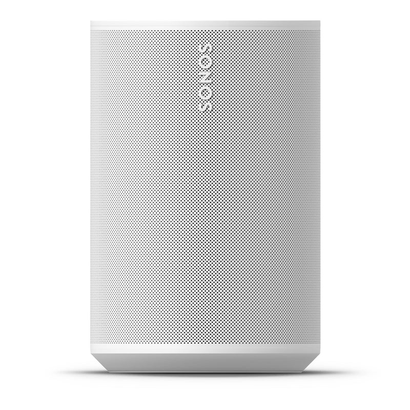 Sonos Era 100 SL | Haut-parleur compact - Tactile - Wi-Fi - Blanc | vue avant avec logo | Sonxplus Rivière-du-Loup
