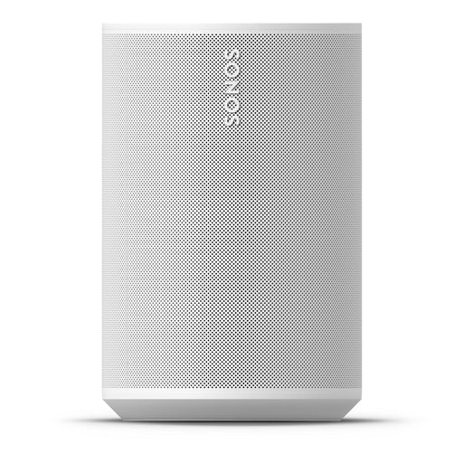 Sonos Era 100 SL | Haut-parleur compact - Tactile - Wi-Fi - Blanc | vue avant avec logo | Sonxplus Rivière-du-Loup