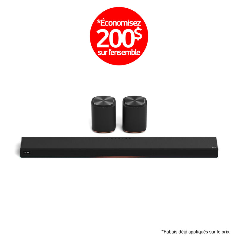 LG Sound Suite | Immersive suite 5 - Barre de son H7 +2 M5 | 01 | Sonxplus Rivière-du-Loup