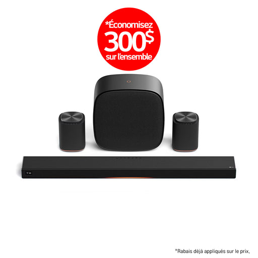 LG Sound Suite | Immersive suite 5 Pro - Barre de son H7 +2 M5 + W7 | 01 | Sonxplus Rivière-du-Loup