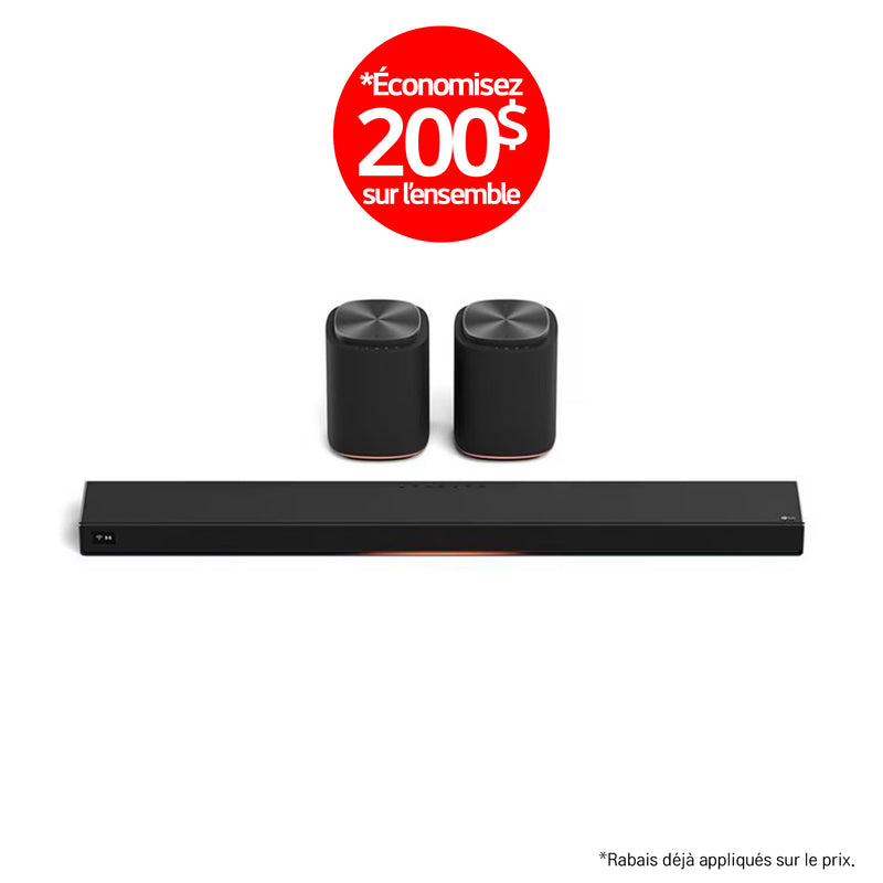 LG Sound Suite | Immersive suite 7 - Barre de son H7+2M7 | 01 | Sonxplus Rivière-du-Loup