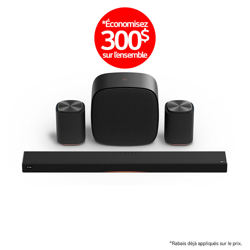 LG Sound Suite | Immersive suite 7 Pro - Barre de son H7+2M7+W7 | 01 | Sonxplus Rivière-du-Loup