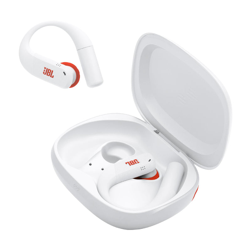 JBL Endurance Peak 4 | Écouteurs intra-auriculaire - TwistLock  - Blanc/Orange | 02 | Sonxplus Rivière-du-Loup