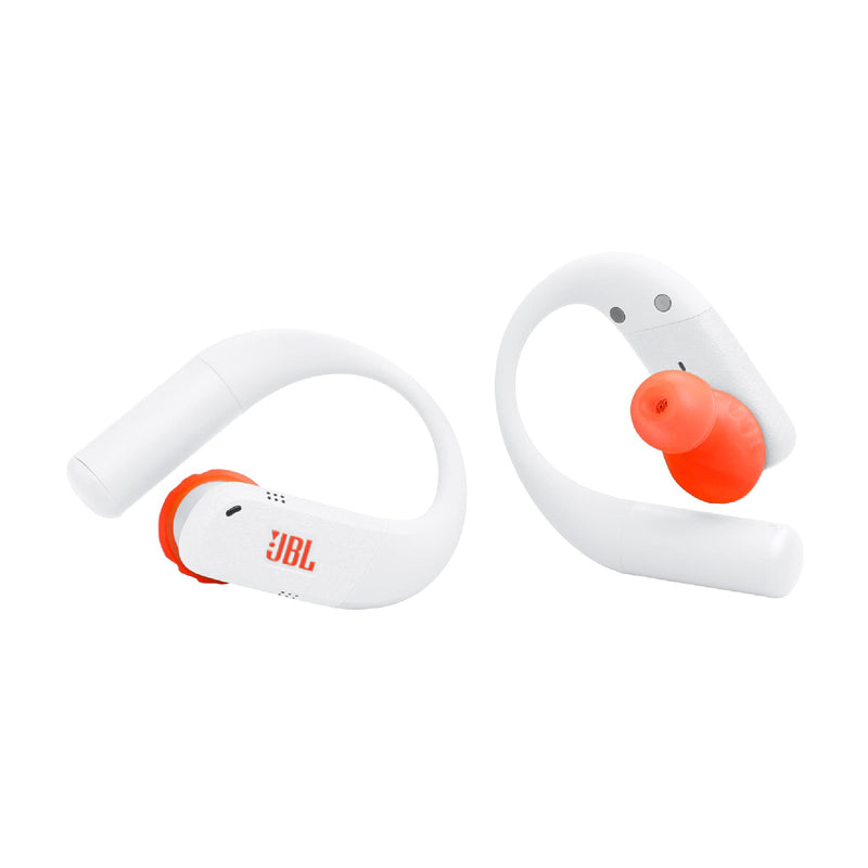 JBL Endurance Peak 4 | Écouteurs intra-auriculaire - TwistLock  - Blanc/Orange | 03 | Sonxplus Rivière-du-Loup