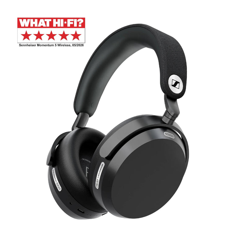 Sennheiser MOMENTUM 5 Wireless | Écouteurs supra-auriculaires - Sans fil - Réduction adaptative du bruit - Noir | 04 | Sonxplus Rivière-du-Loup