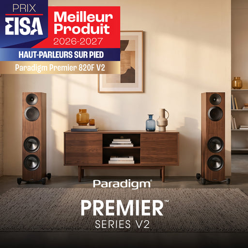 Paradigm Premier 820F V2 | Haut-Parleurs Tour - Noir piano - Paire | 02 | Sonxplus Rivière-du-Loup
